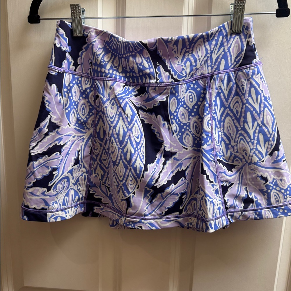 Lilly Pulitzer Athletica Purple and Blue Luxe Skirt